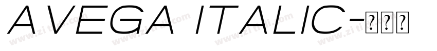 Avega Italic字体转换